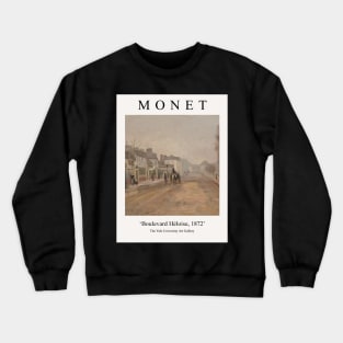 Claude Monet Painting Exhibition Wall Art - Boulevard Héloise Crewneck Sweatshirt